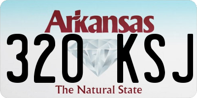 AR license plate 320KSJ