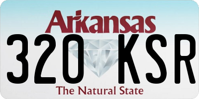 AR license plate 320KSR