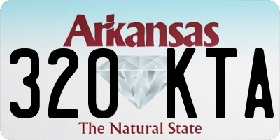 AR license plate 320KTA