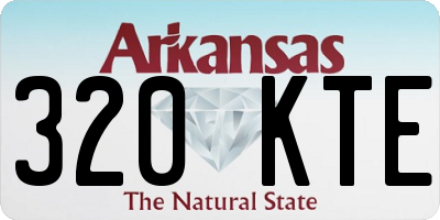 AR license plate 320KTE