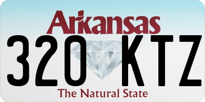 AR license plate 320KTZ