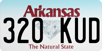AR license plate 320KUD