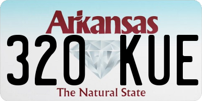 AR license plate 320KUE