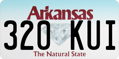 AR license plate 320KUI