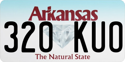 AR license plate 320KUO