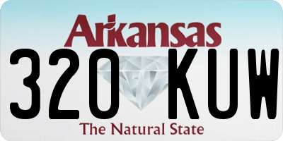AR license plate 320KUW