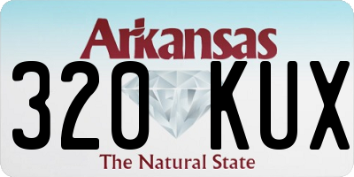 AR license plate 320KUX