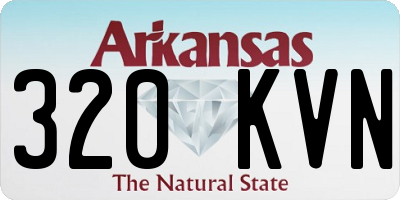 AR license plate 320KVN