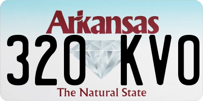 AR license plate 320KVO