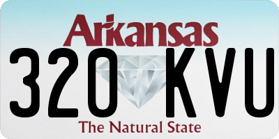 AR license plate 320KVU