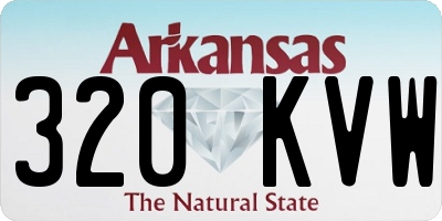 AR license plate 320KVW