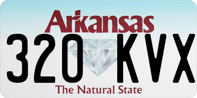 AR license plate 320KVX