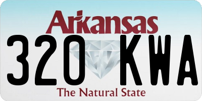 AR license plate 320KWA