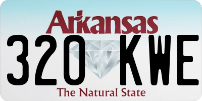 AR license plate 320KWE