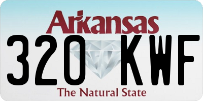 AR license plate 320KWF