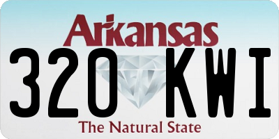 AR license plate 320KWI