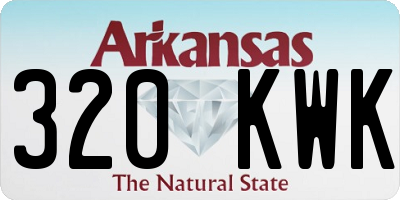 AR license plate 320KWK