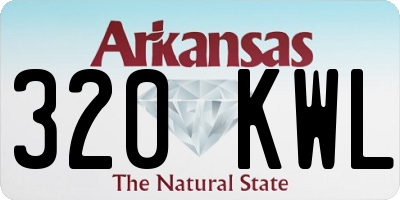 AR license plate 320KWL