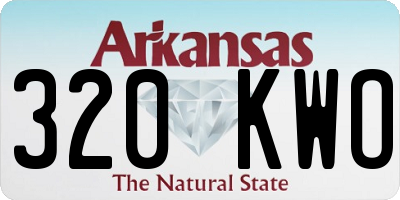 AR license plate 320KWO