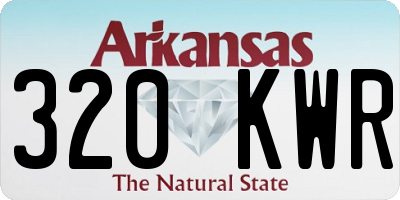 AR license plate 320KWR