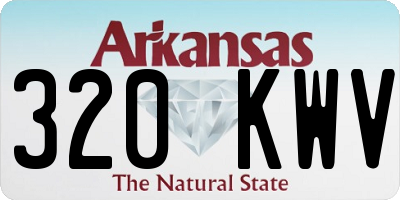 AR license plate 320KWV