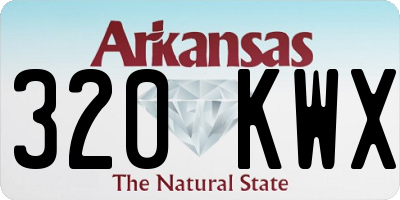 AR license plate 320KWX