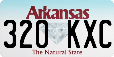 AR license plate 320KXC