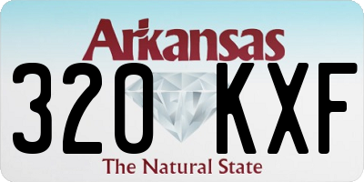 AR license plate 320KXF