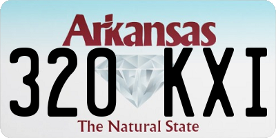 AR license plate 320KXI