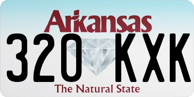 AR license plate 320KXK
