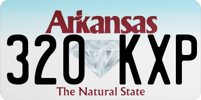 AR license plate 320KXP