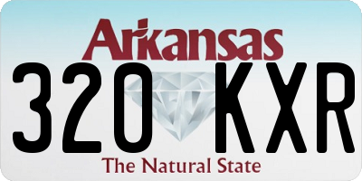 AR license plate 320KXR