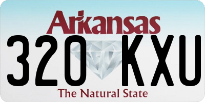 AR license plate 320KXU