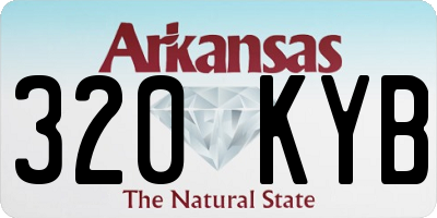 AR license plate 320KYB