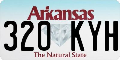 AR license plate 320KYH