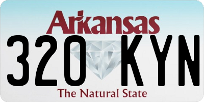 AR license plate 320KYN