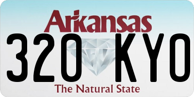 AR license plate 320KYO