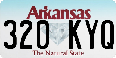 AR license plate 320KYQ
