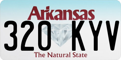 AR license plate 320KYV