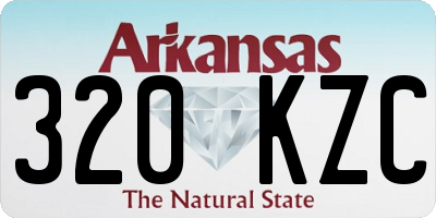 AR license plate 320KZC