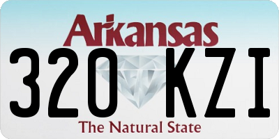 AR license plate 320KZI