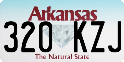 AR license plate 320KZJ