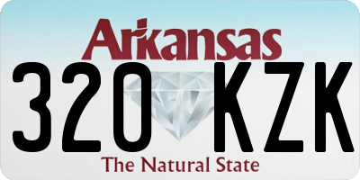 AR license plate 320KZK