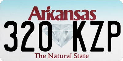 AR license plate 320KZP