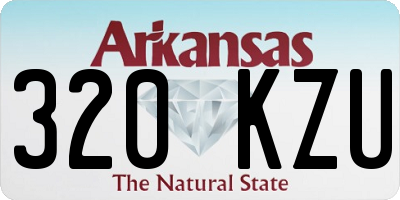 AR license plate 320KZU