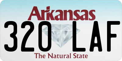 AR license plate 320LAF