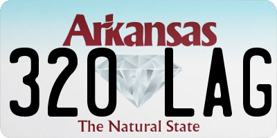 AR license plate 320LAG