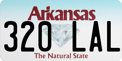 AR license plate 320LAL