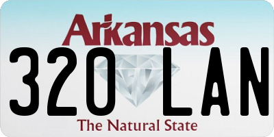 AR license plate 320LAN