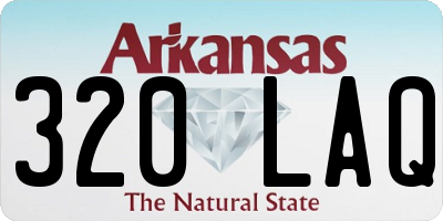 AR license plate 320LAQ